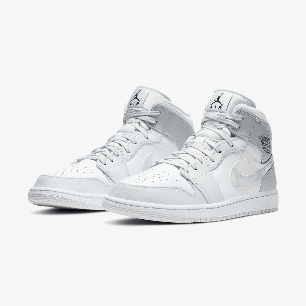 Air Jordan 1 Mid ‘Swoosh Logo – Grey Camo’
