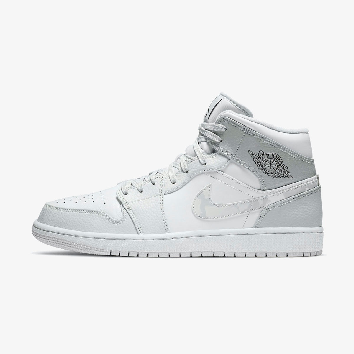 Air Jordan 1 Mid ‘Swoosh Logo – Grey Camo’