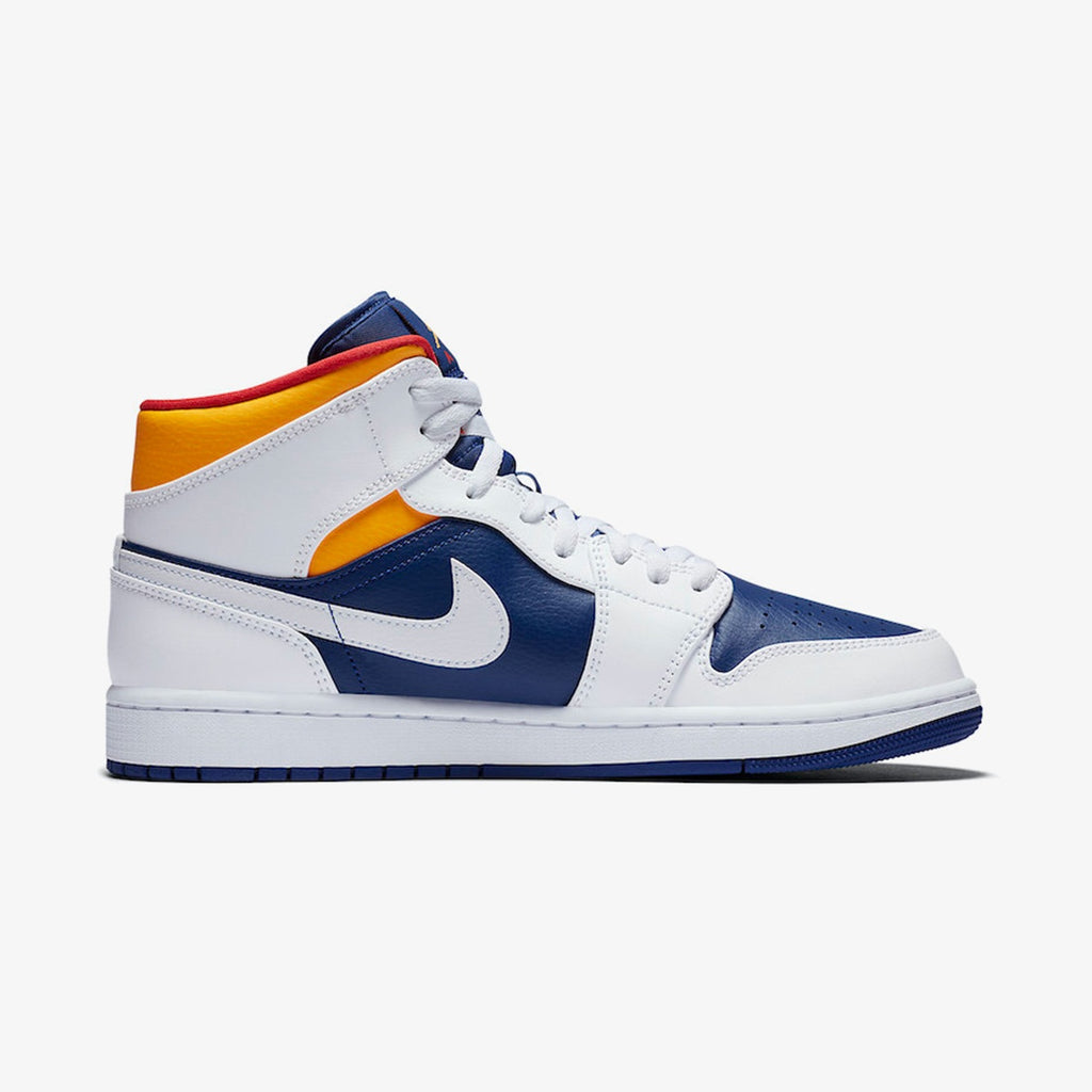 Air Jordan 1 Mid 'White Deep Royal Blue'