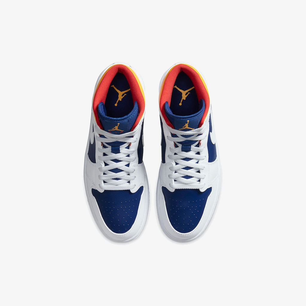Air Jordan 1 Mid 'White Deep Royal Blue'