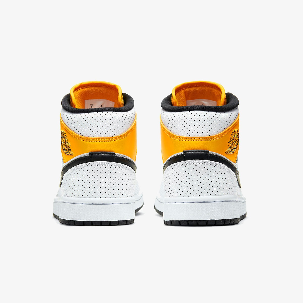 Wmns Air Jordan 1 Mid ‘Perforated – White University Gold’