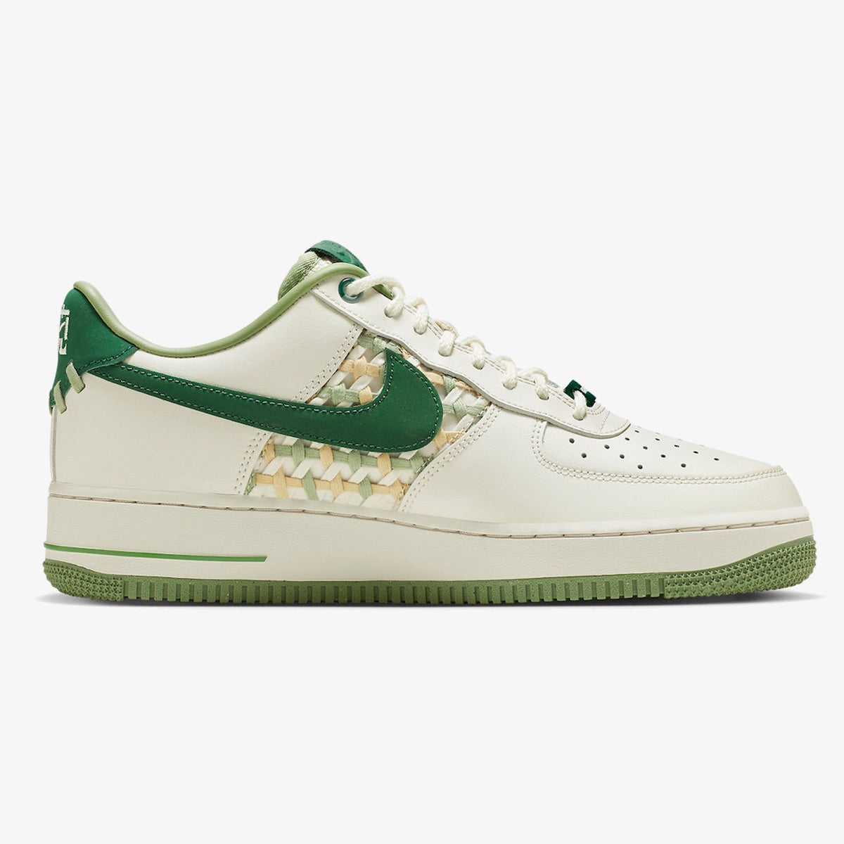 Nike Air Force 1 Low ’07 Premium ‘NAI-KE Bamboo Weave Gorge Green’