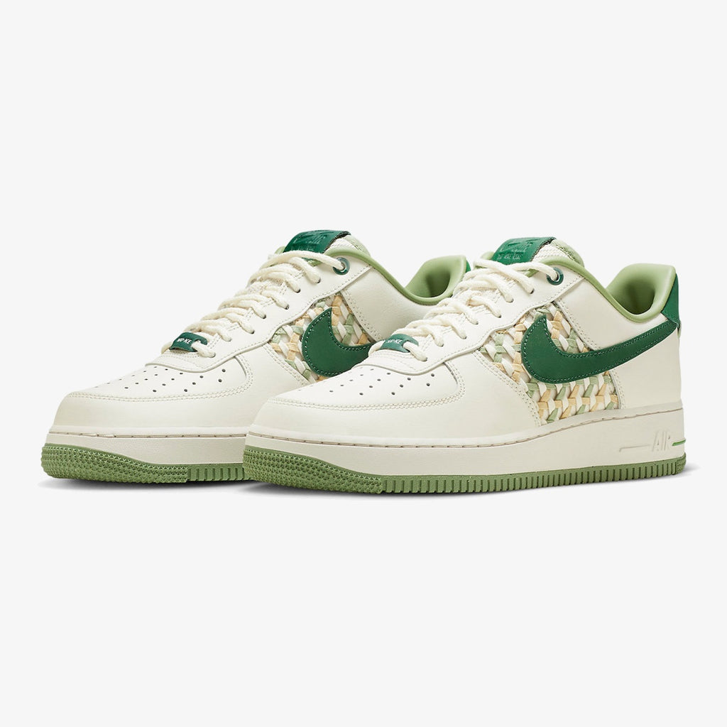 Nike Air Force 1 Low ’07 Premium ‘NAI-KE Bamboo Weave Gorge Green’