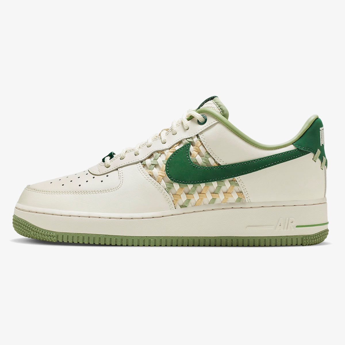 Nike Air Force 1 Low ’07 Premium ‘NAI-KE Bamboo Weave Gorge Green’