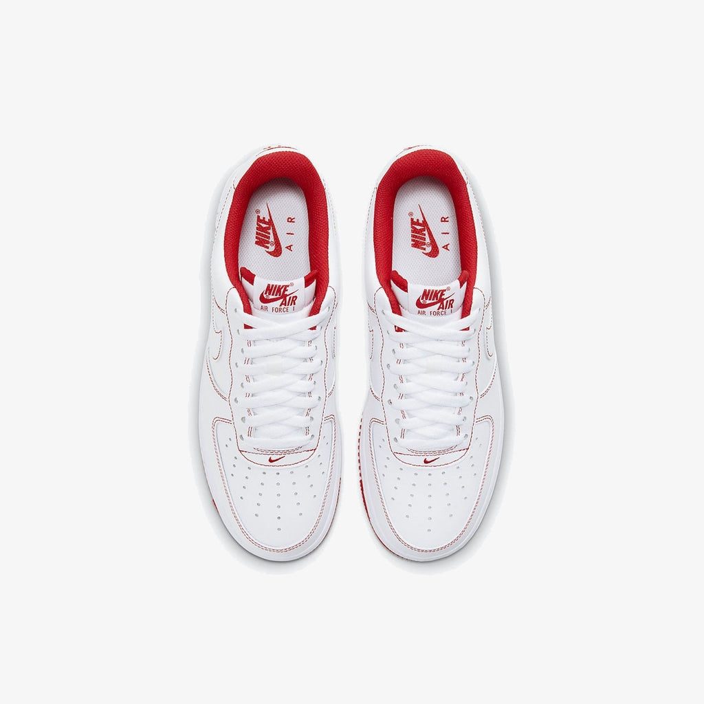 Nike Air Force 1 '07 'Contrast Stitch - White University Red'