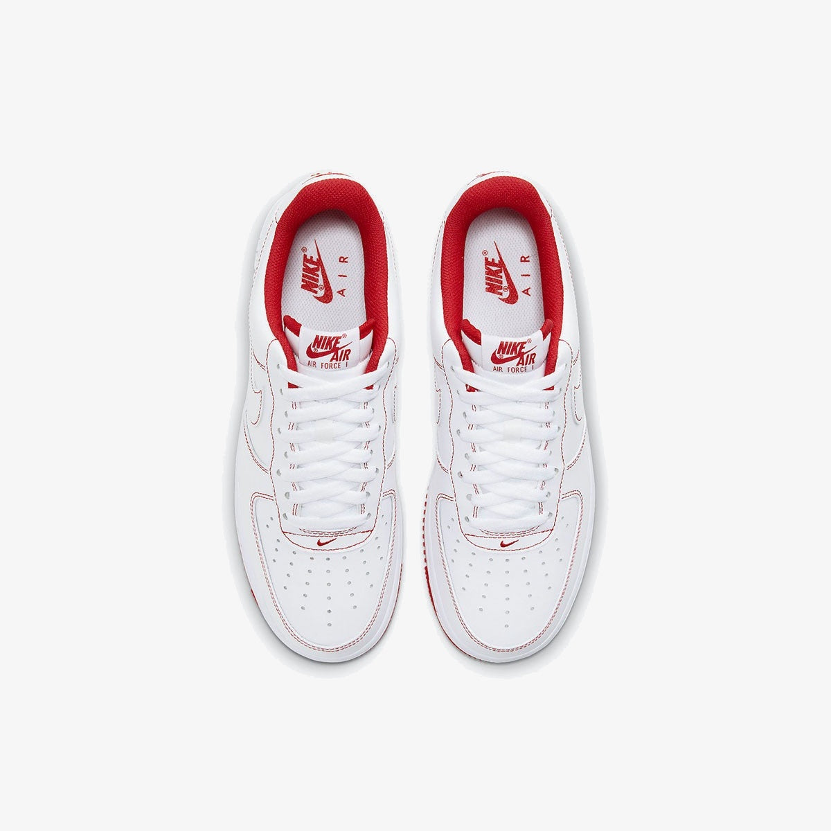 Nike Air Force 1 '07 'Contrast Stitch - White University Red'