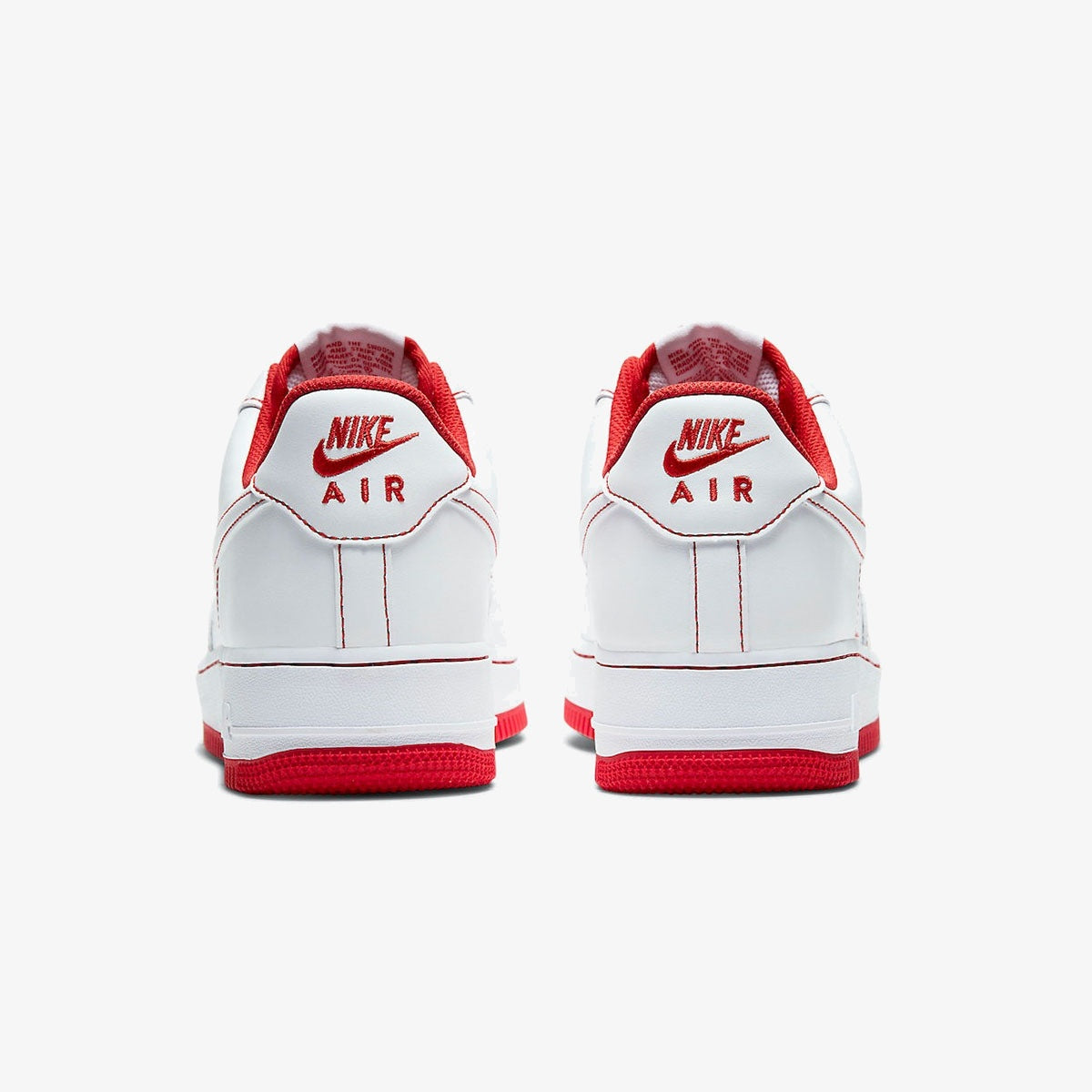 Nike Air Force 1 '07 'Contrast Stitch - White University Red'