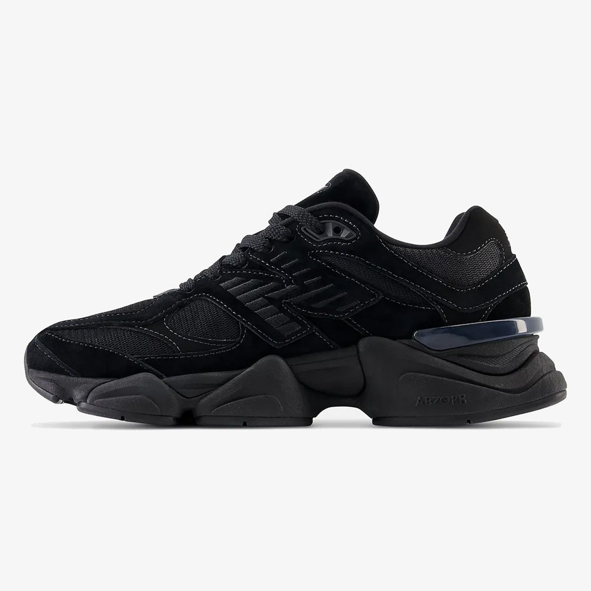 New Balance 9060 'Triple Black Suede'